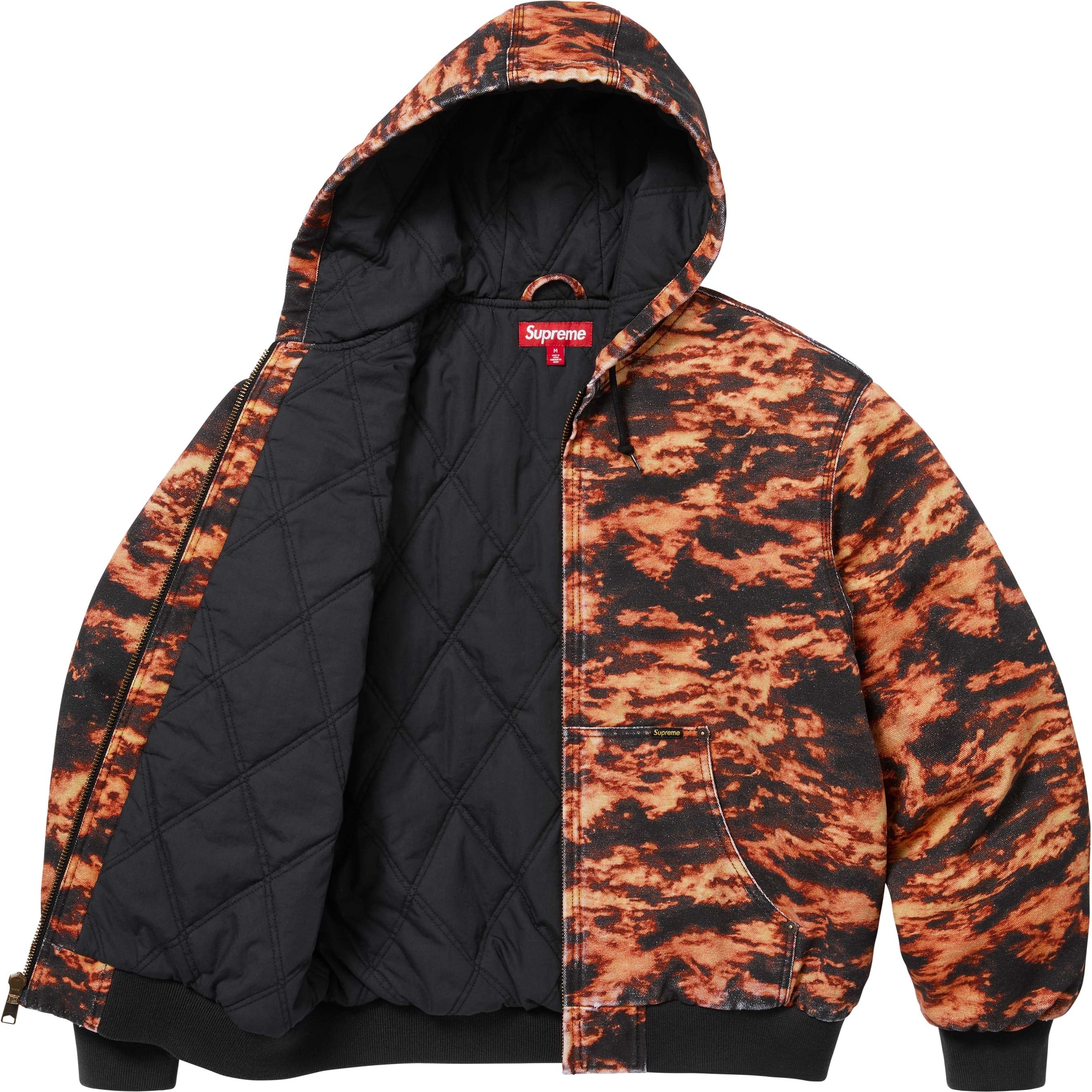 AOI Embroidered Hooded Work Jacket view 2